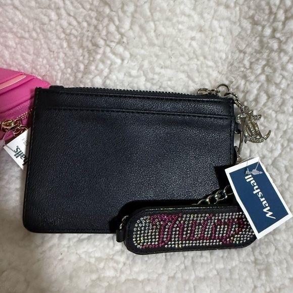 NWT Juicy Couture “All That Glitters” Wristlet Wallet, Black with Rhinestones - Picture 5 of 5